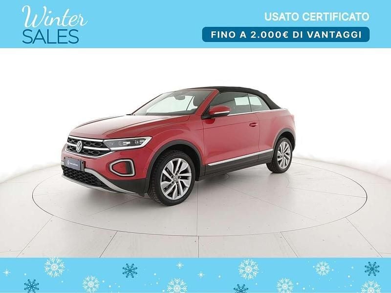 Usata VW T-Roc Cabriolet Style 150 CV (110 kW) 2023 Kings red metallizzato/black Cabrio