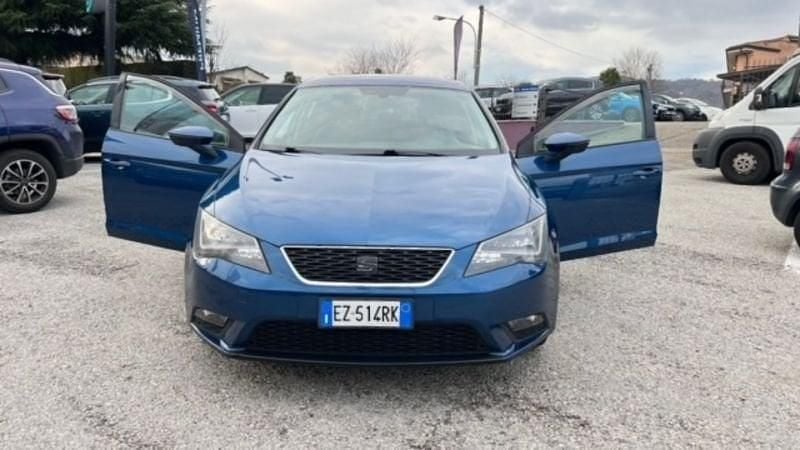 Usata Seat Leon Style 105 CV (77 kW) 2015 Blu Berlina