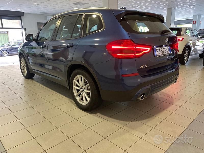 Usata BMW X3 Advantage 150 CV (110 kW) 2019 Blu metallizzato SUV