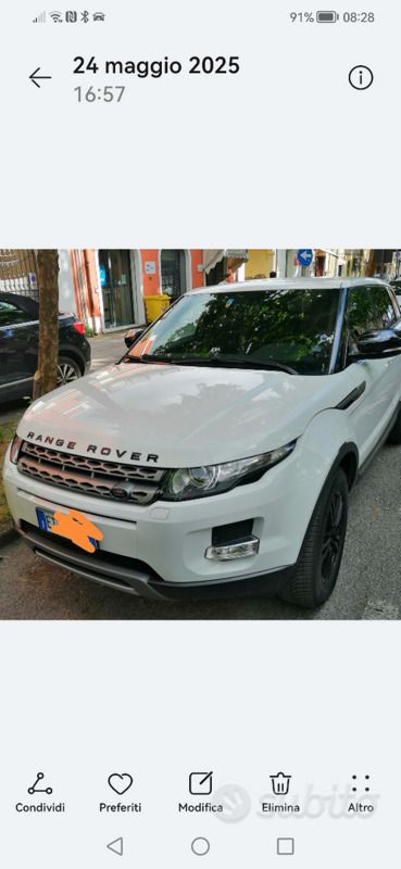 Usata Land Rover Range Rover evoque Dynamic 150 CV (110 kW) 2013 Bianco SUV