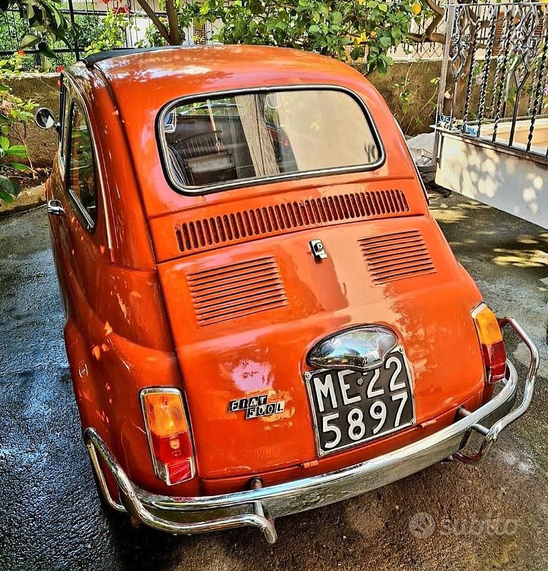 Usata Fiat 500 1970 Rosso Utilitaria