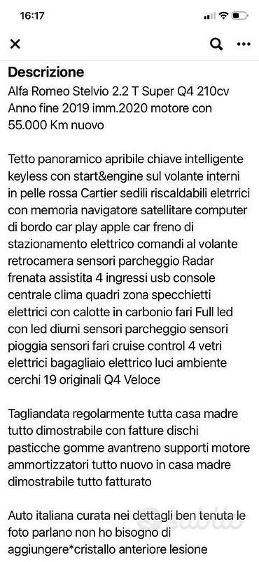 Usata Alfa Romeo Stelvio 200 CV (147 kW) 2020 SUV