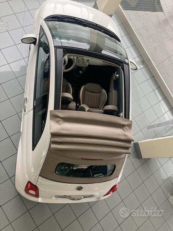 Usata Fiat 500C 69 CV (50 kW) 2016 Beige Cabrio