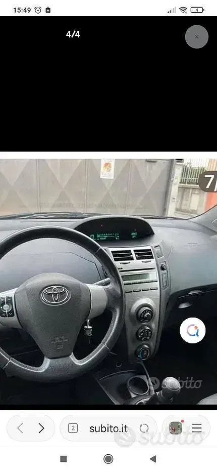 Usata Toyota Yaris 69 CV (50 kW) 2011 Rosso Utilitaria