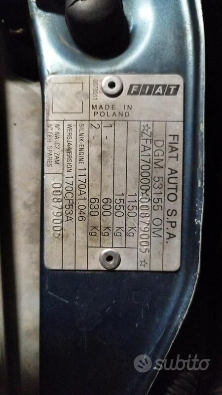 Usata Fiat Cinquecento 39 CV (28 kW) 1997 Verde Utilitaria