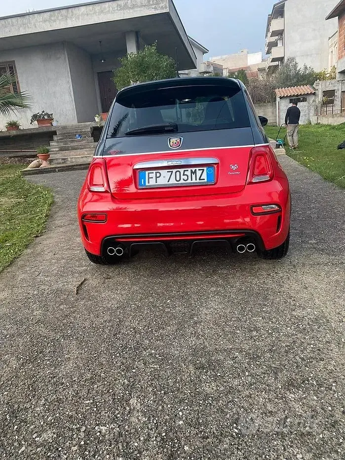 Usata Abarth 595 Turismo 165 CV (121 kW) 2018 Rosso Berlina