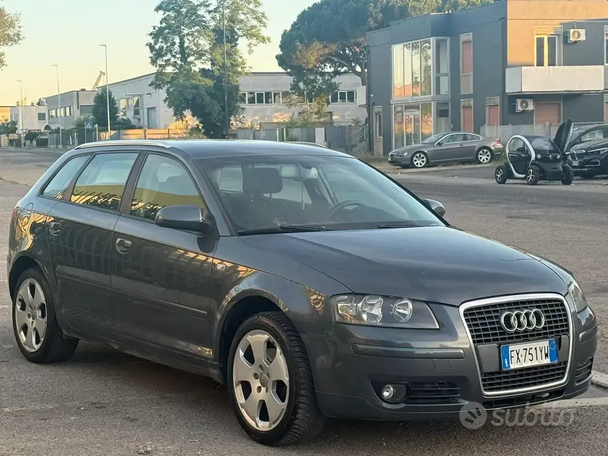 Usata Audi A3 Attraction 140 CV (102 kW) 2008 Grigio Utilitaria