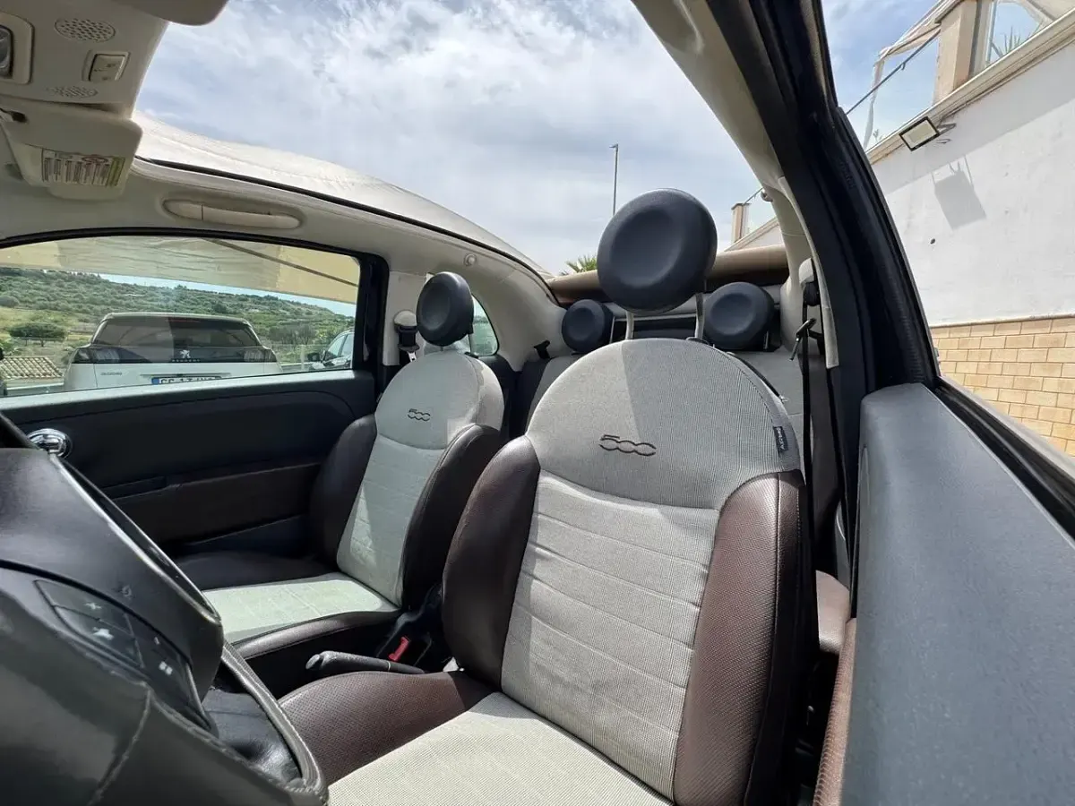 Usata Fiat 500C Lounge 95 CV (69 kW) 2012 Nero Cabrio