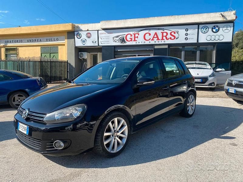 Usata VW Golf VI Highline 110 CV (80 kW) 2009 Nero Utilitaria