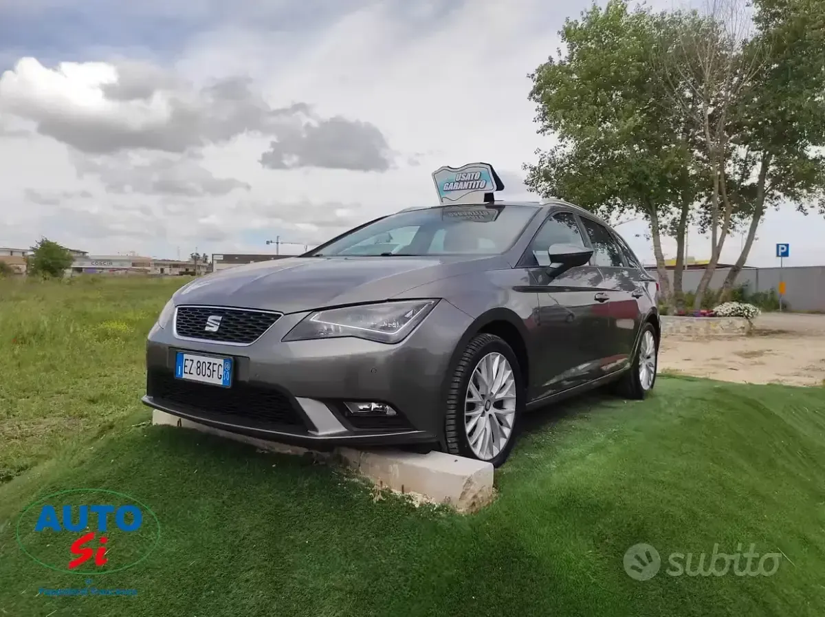 Usata Seat Leon 105 CV (77 kW) 2015 Grigio Station wagon