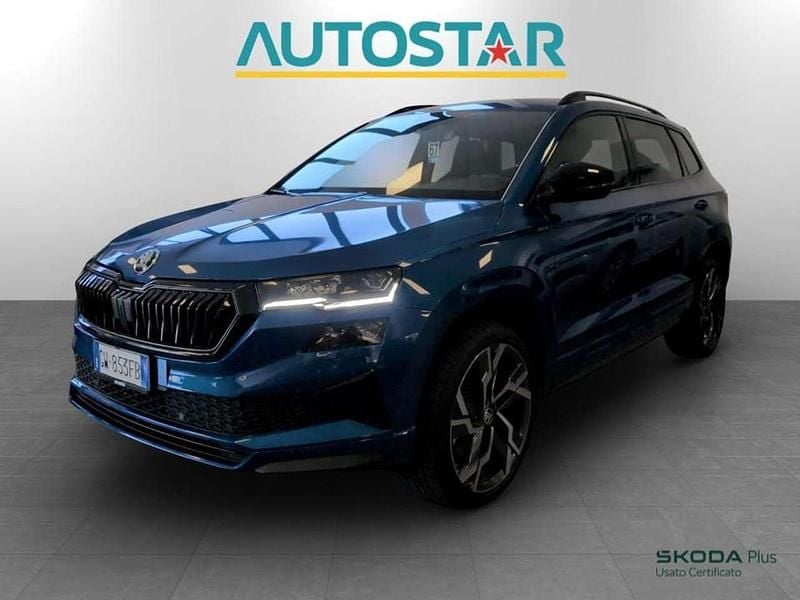 Blu race metallizzato Usata 2024 Skoda Karoq SportLine SUV | 32.800 € (Cara) - Immagine 1/4