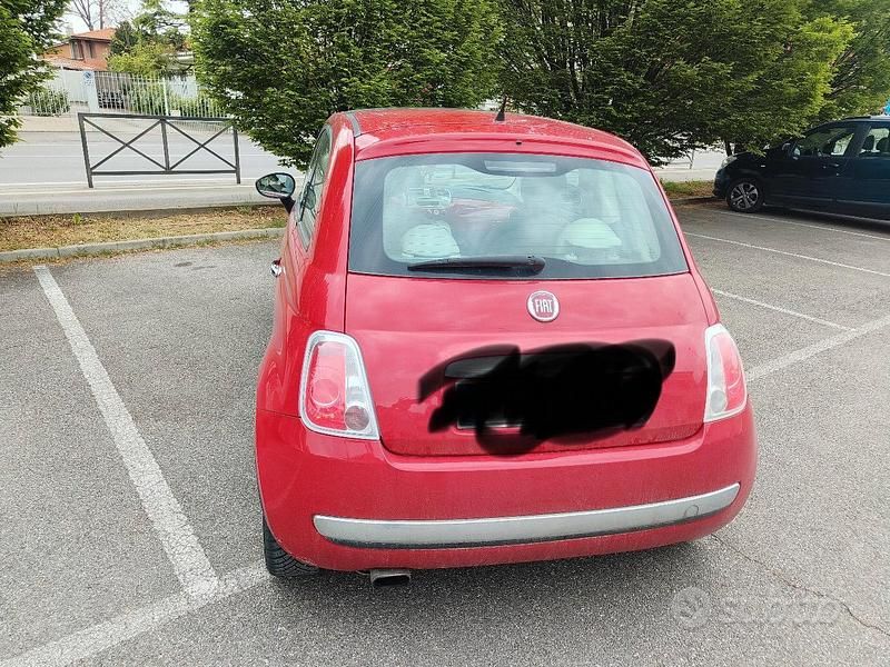 Usata Fiat 500 2009 Rosso Cabrio