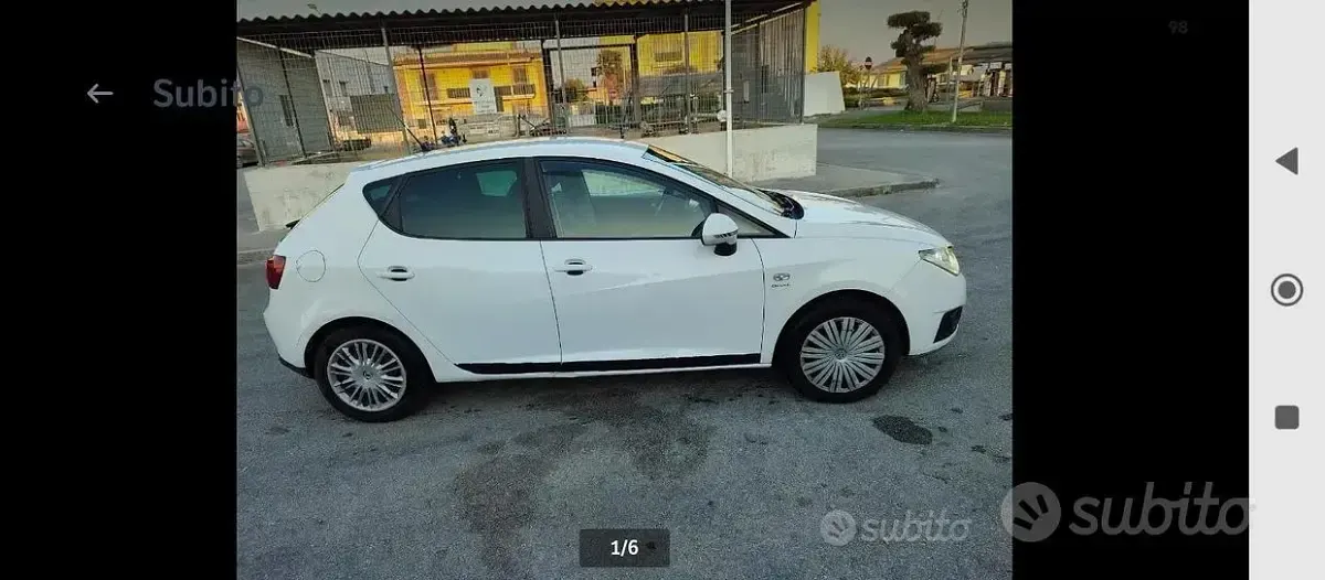 Usata Seat Ibiza 69 CV (50 kW) 2010 Bianco Berlina
