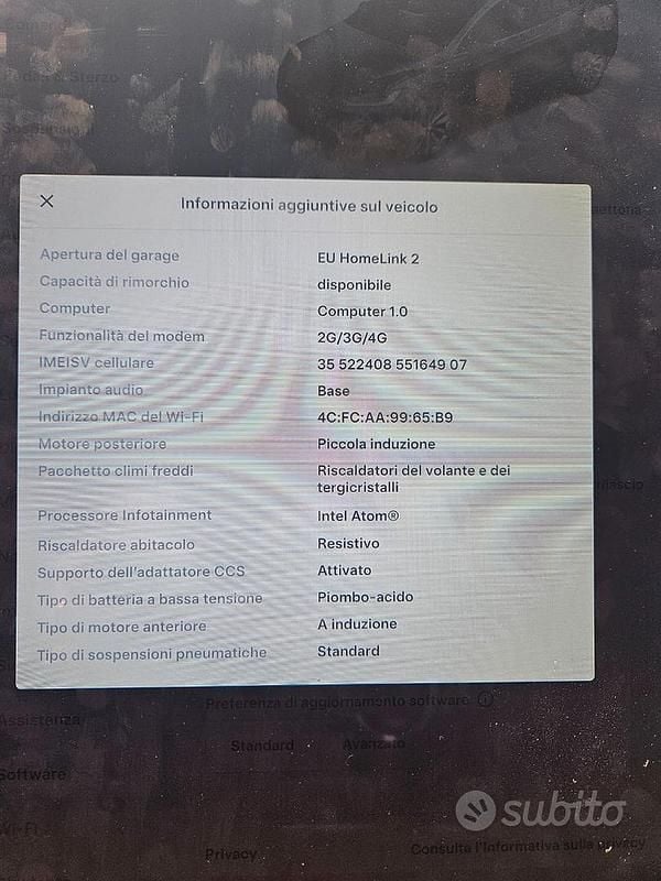 Usata Tesla Model X 2016 Grigio SUV