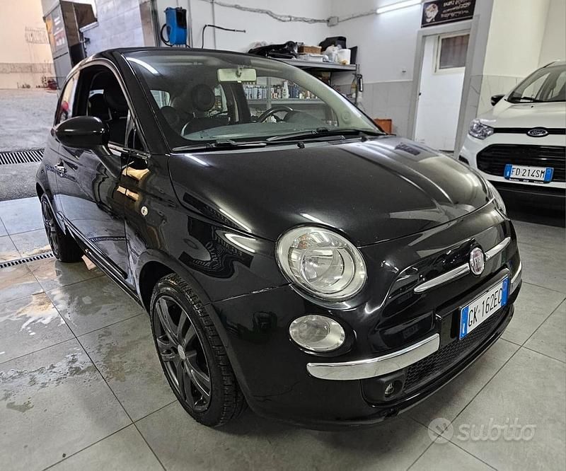 Usata Fiat 500 Lounge 85 CV (62 kW) 2013 Nero Cabrio