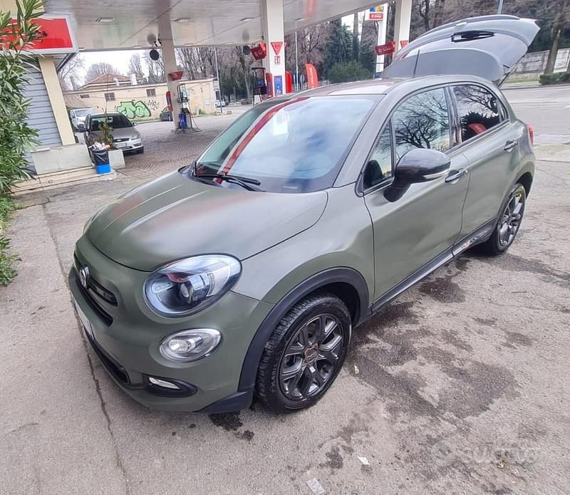 Usata Fiat 500X 95 CV (69 kW) 2017 Verde SUV