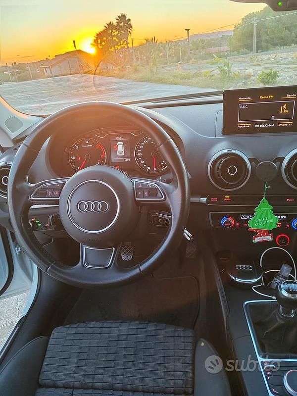 Usata Audi A3 105 CV (77 kW) 2014 Bianco Berlina