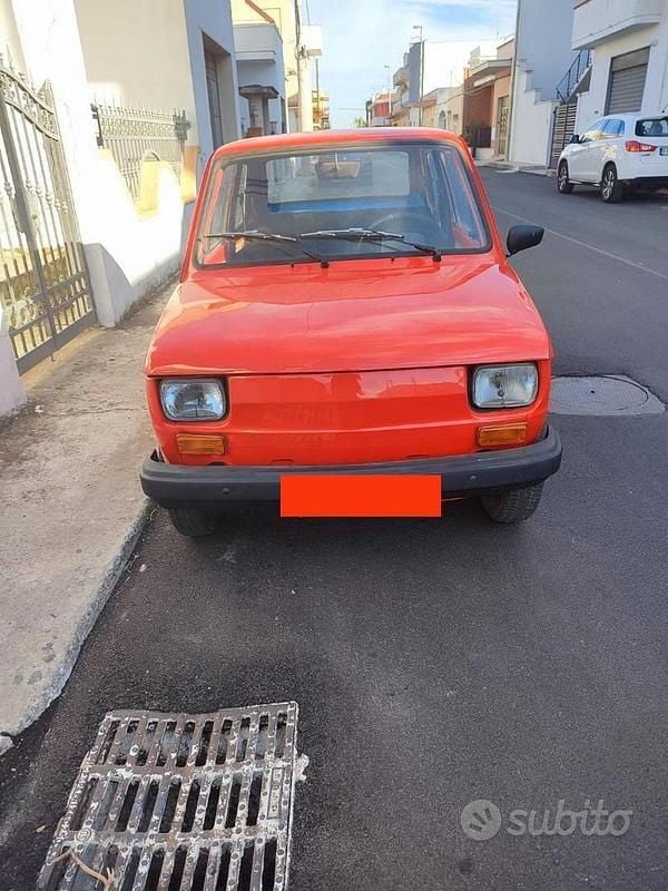 Usata Fiat 126 1970 Rosso Utilitaria