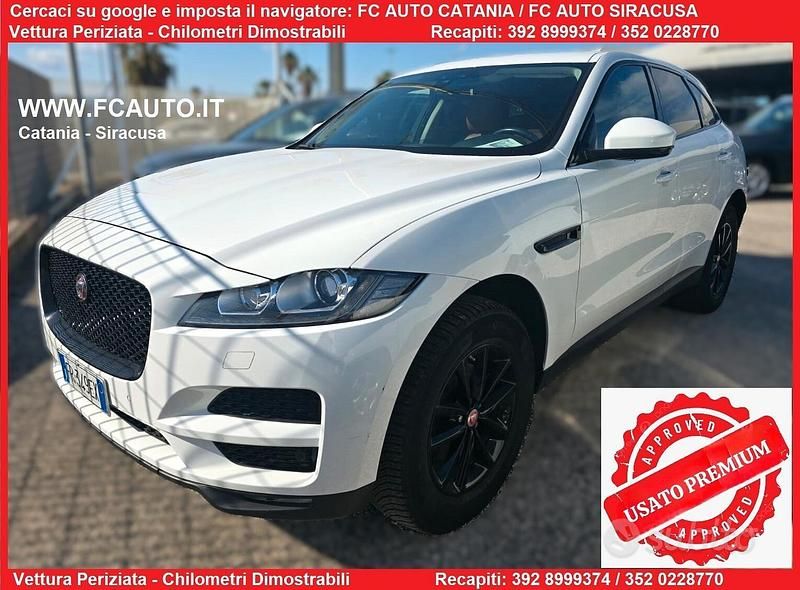 Bianco Usata 2016 Jaguar F-Pace Portfolio SUV | 15.990 € (Ottimo prezzo) - Immagine 1/4