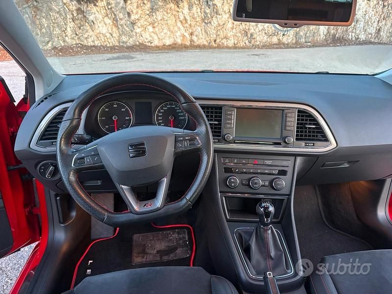 Usata Seat Leon FR 184 CV (135 kW) 2016 Rosso Berlina