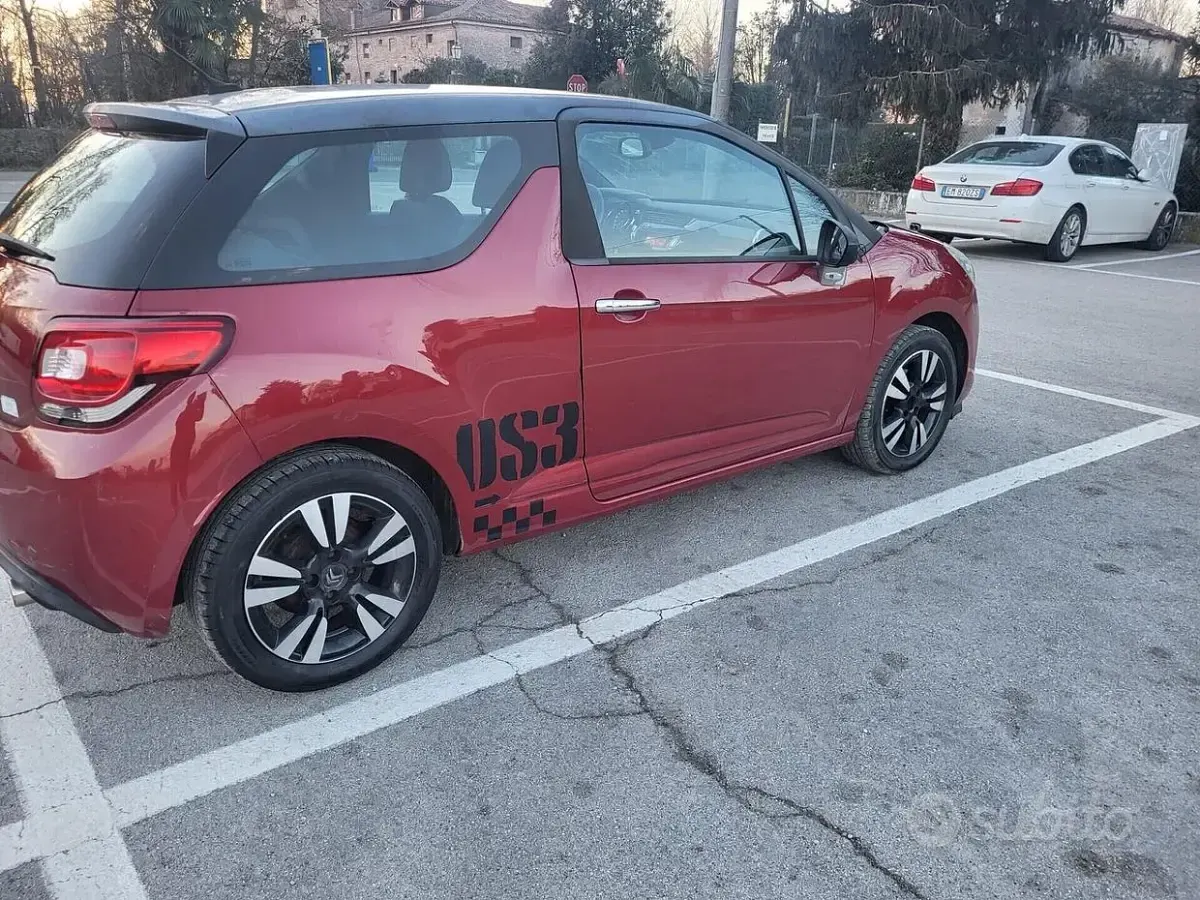 Usata DS Automobiles DS3 95 CV (69 kW) 2011 Rosso Coupé