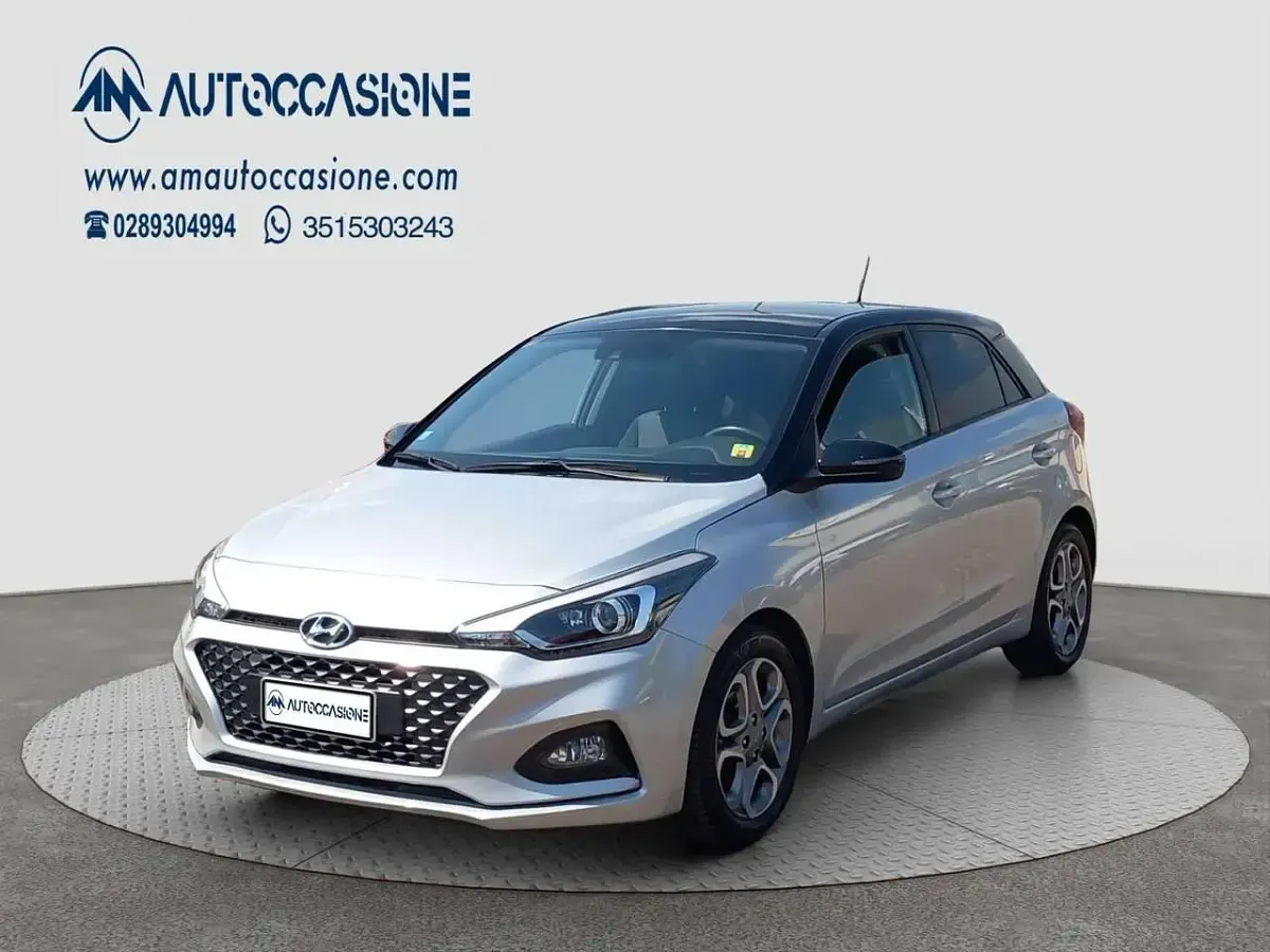 Usata Hyundai i20 Prime 84 CV (61 kW) 2019 Argento Utilitaria