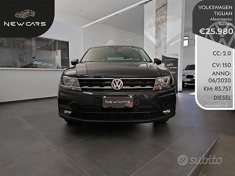 Usata VW Tiguan Business 150 CV (110 kW) 2020 Grigio SUV