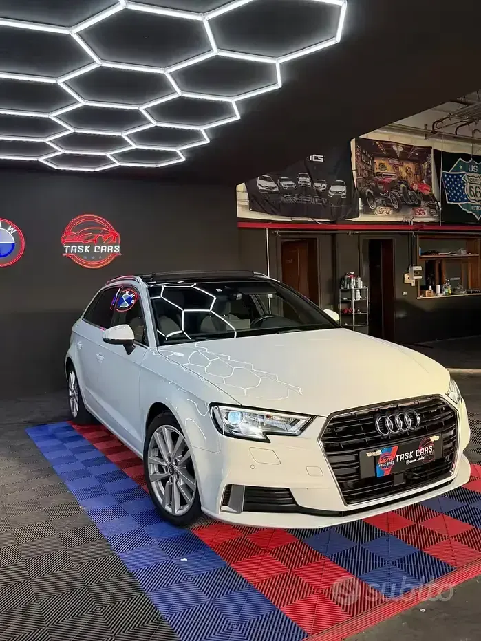 Usata Audi A3 Sport 116 CV (85 kW) 2018 Bianco Berlina