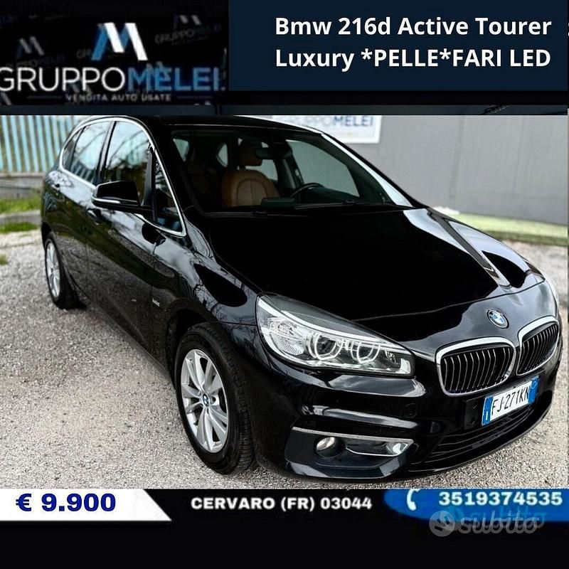 Usata BMW 216 Active Tourer Luxury Line 117 CV (86 kW) 2017 Nero Monovolume