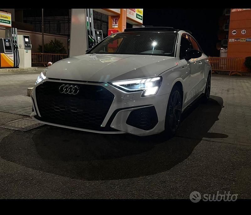 Usata Audi A3 S-Line 150 CV (110 kW) 2021 Bianco Berlina