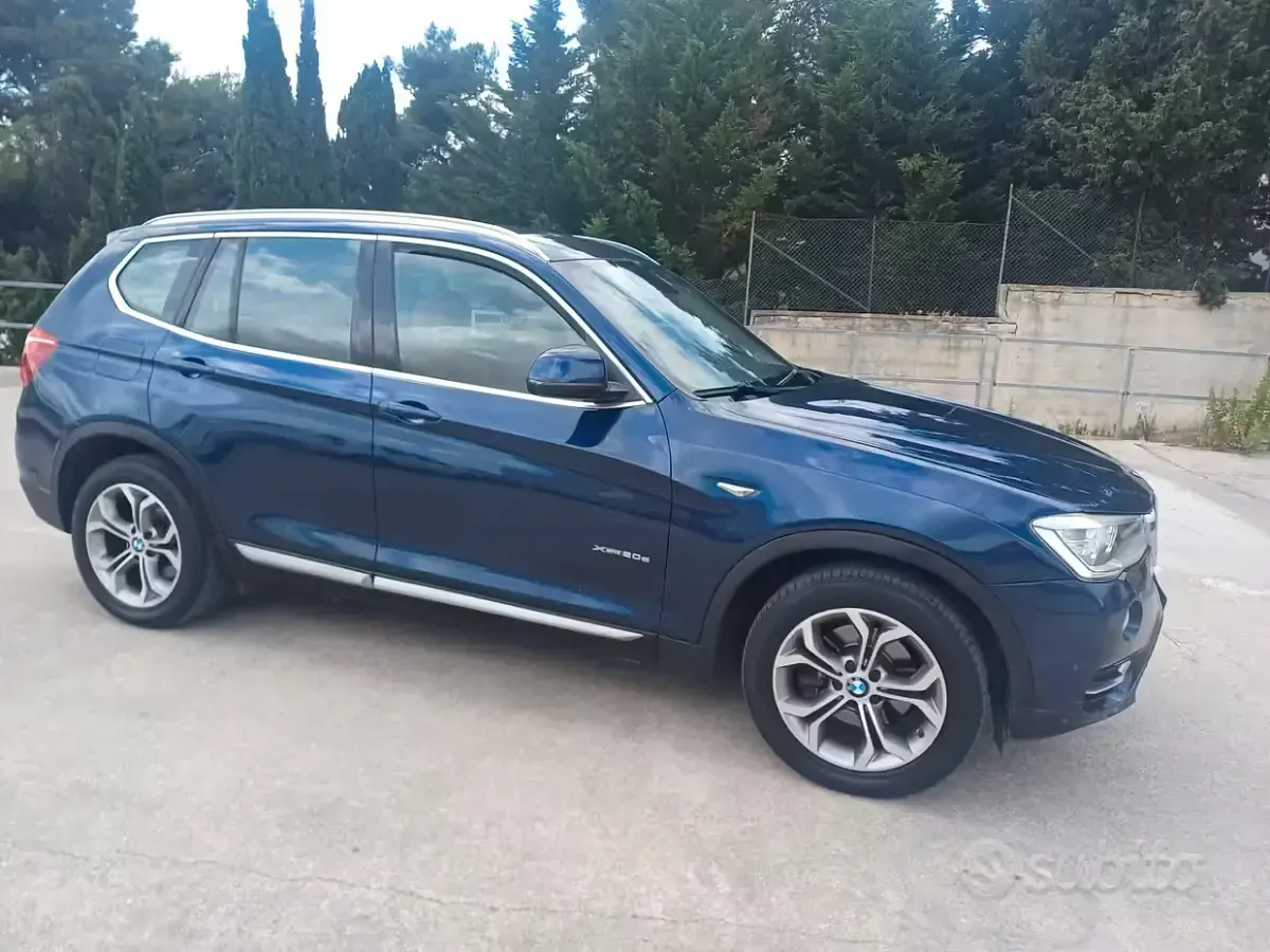 Usata BMW X3 xLine 190 CV (139 kW) 2016 Blu SUV