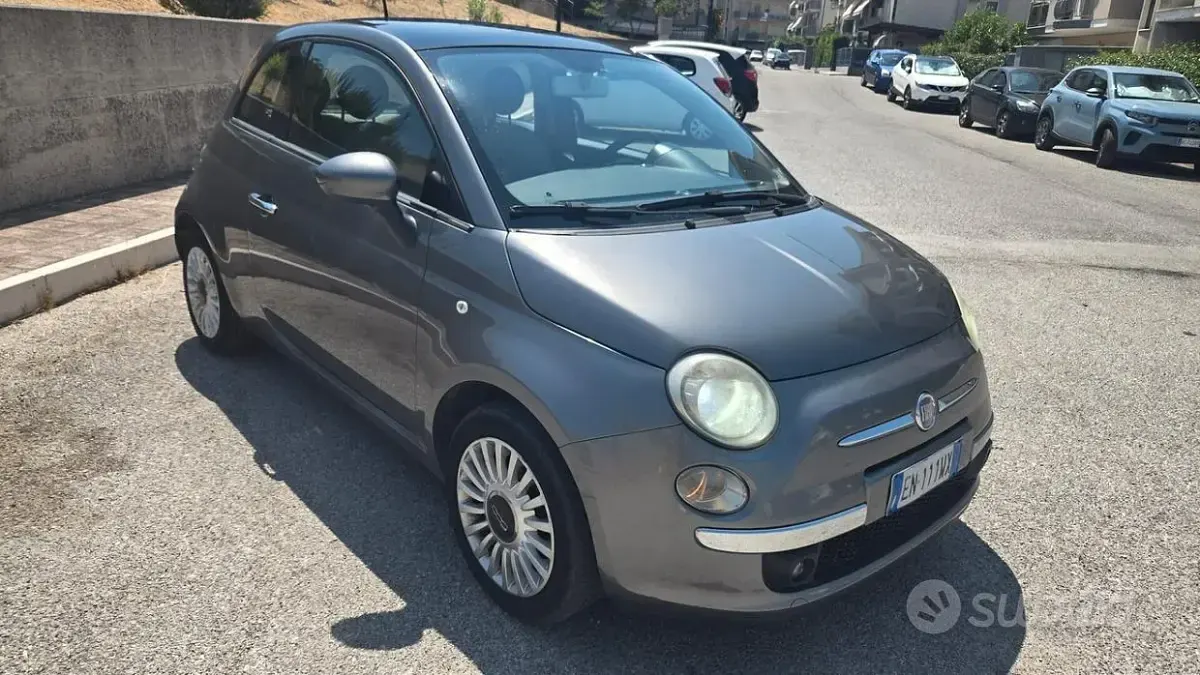 Usata Fiat 500 Lounge 69 CV (50 kW) 2012 Grigio Utilitaria