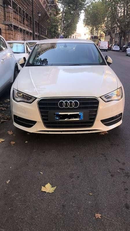 Usata Audi A3 Ambition 110 CV (80 kW) 2014 Bianco Berlina