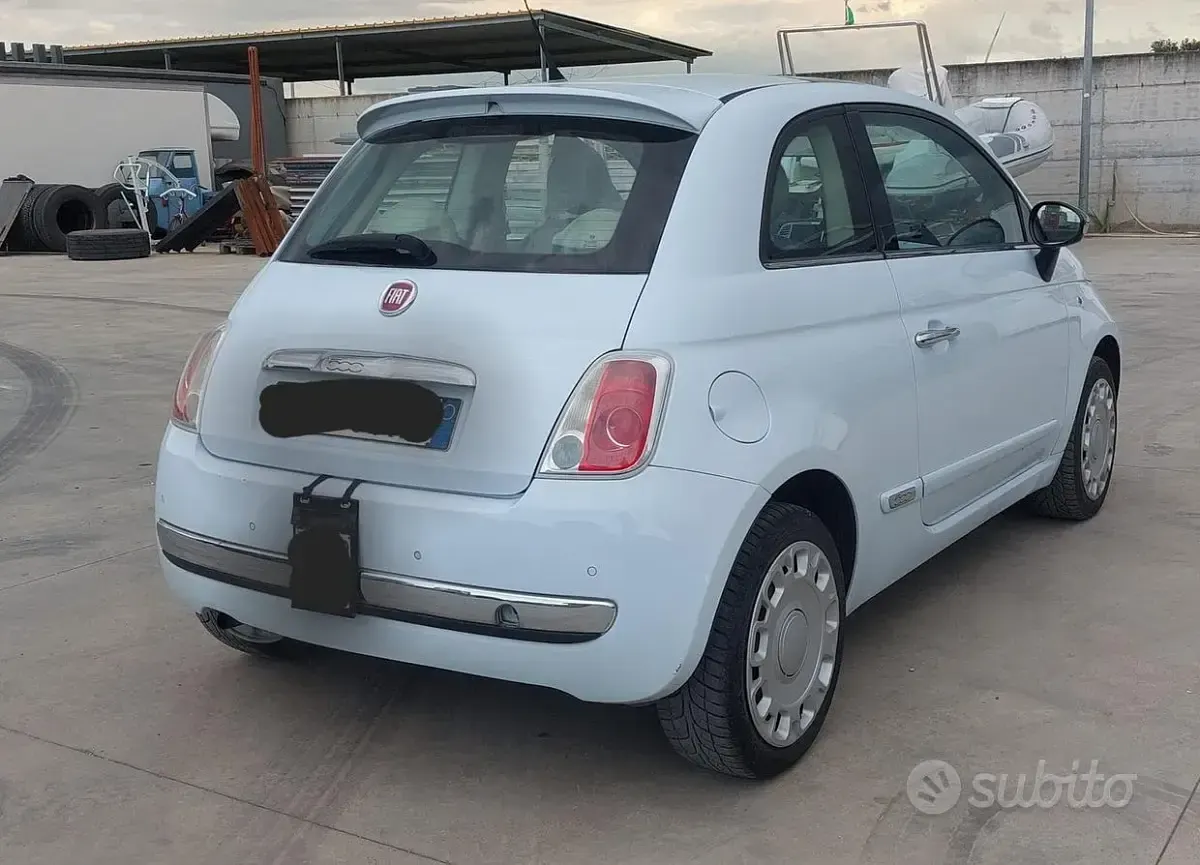 Usata Fiat 500 75 CV (55 kW) 2008 Blu Utilitaria