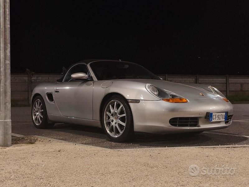 Grigio Usata 1997 Porsche 986 Boxster Cabrio | 20.000 € (Molto cara) - Immagine 1/3