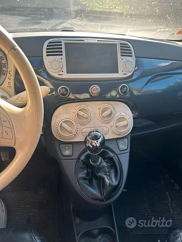 Usata Fiat 500 69 CV (50 kW) 2009 Blu Cabrio