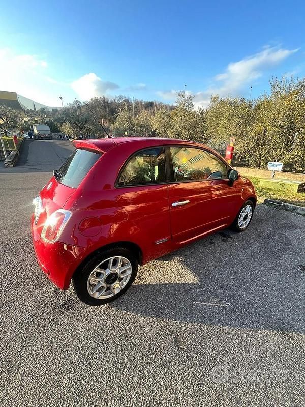 Usata Fiat 500 85 CV (62 kW) 2011 Rosso Berlina
