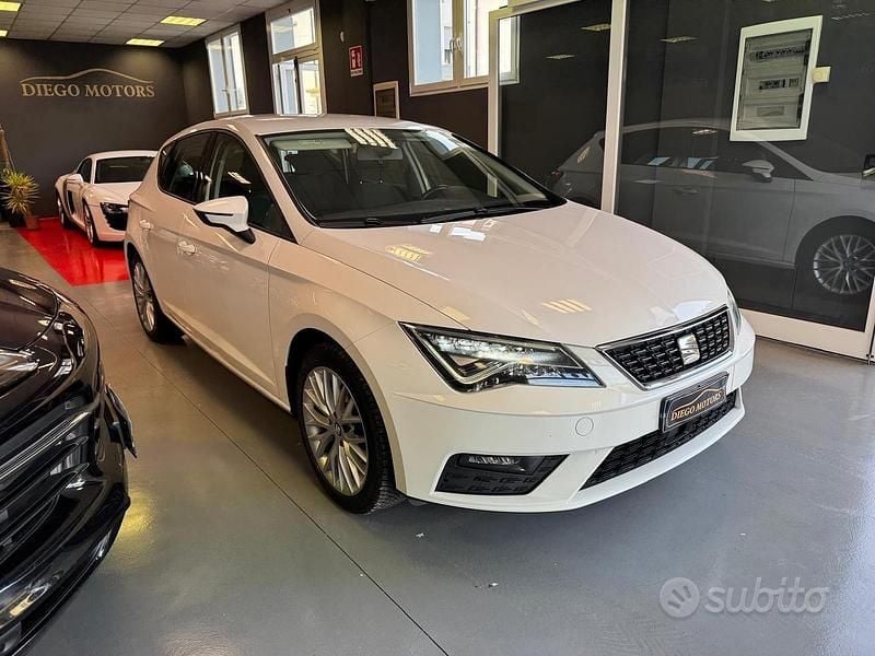 Usata Seat Leon FR 115 CV (84 kW) 2019 Bianco Berlina