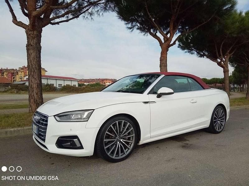Usata Audi A5 Cabriolet Sport 252 CV (185 kW) 2017 Bianco Cabrio