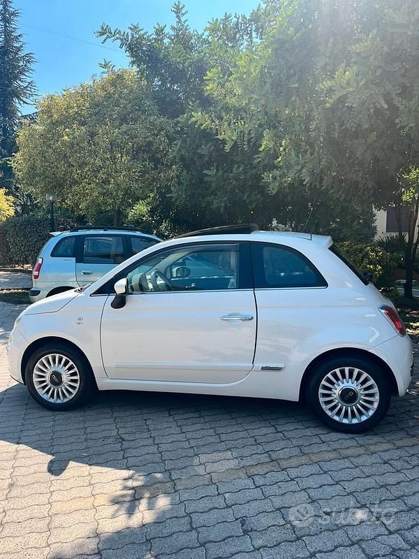 Usata Fiat 500 69 CV (50 kW) 2010 Bianco Utilitaria