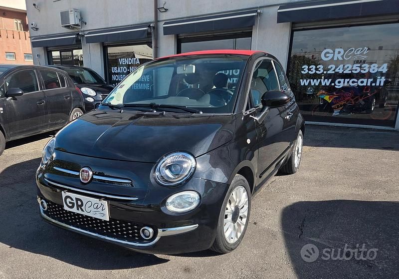 Usata Fiat 500C Lounge 69 CV (50 kW) 2018 Nero Cabrio