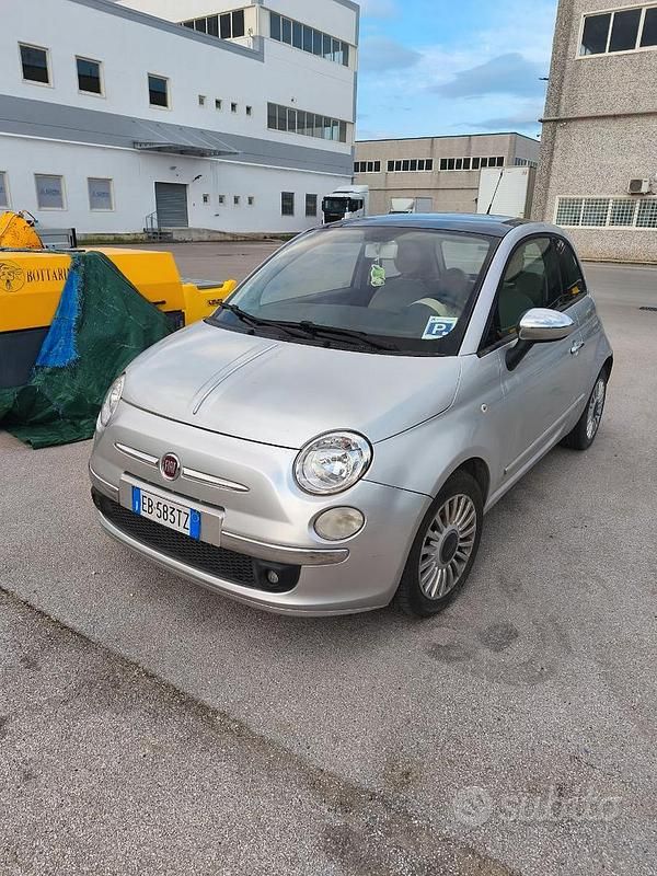Usata Fiat 500 95 CV (69 kW) 2009 Grigio Cabrio