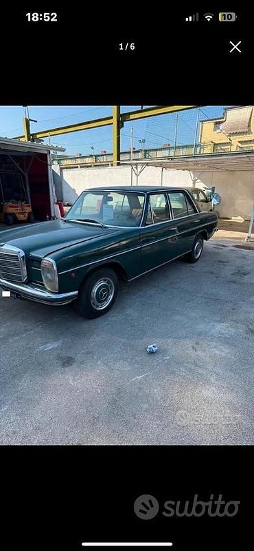 Usata Mercedes 220 1970 Verde Berlina