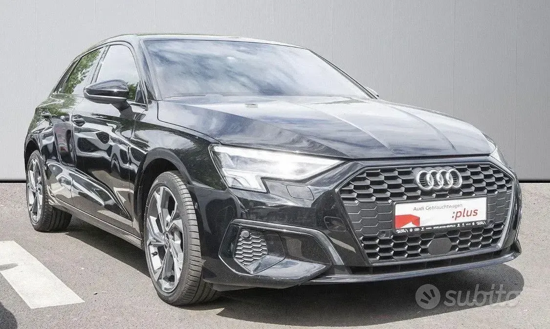 Usata Audi A3 Advanced 110 CV (80 kW) 2021 Nero Berlina