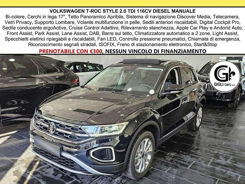 Deep black Usata 2023 VW T-Roc Style SUV | 25.500 € (Buon prezzo) - Immagine 1/4