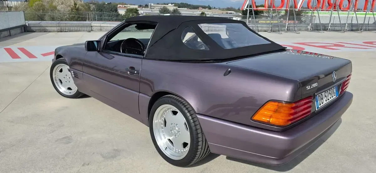 Usata Mercedes SL280 193 CV (141 kW) 1994 Lilla Cabrio