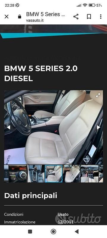 Usata BMW 525 218 CV (160 kW) 2011 Nero Station wagon