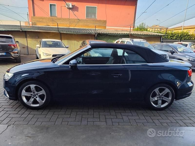 Usata Audi A3 Cabriolet Sport 150 CV (110 kW) 2017 Blu Cabrio