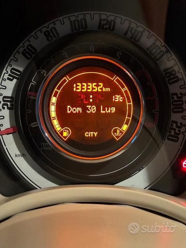 Usata Fiat 500 69 CV (50 kW) 2013 Grigio Utilitaria