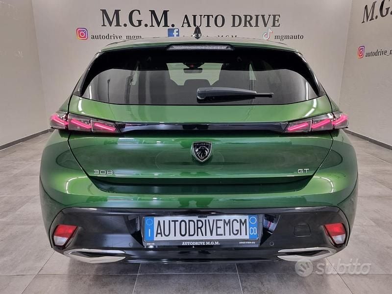 Usata Peugeot 308 GT 131 CV (96 kW) 2022 Verde Berlina